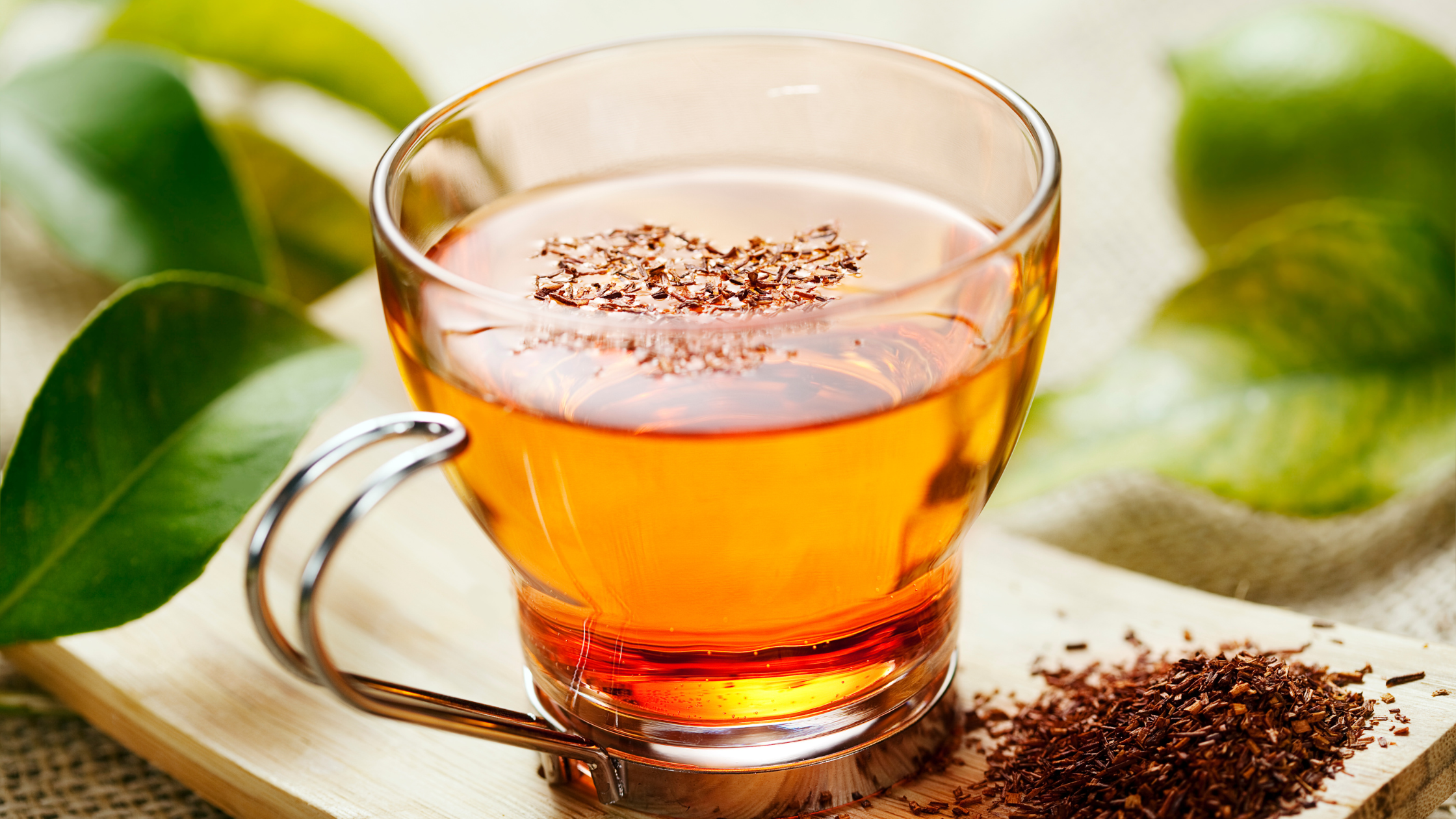Featured Image: Benefits of Rooibos Tea Image of a cup with rooibos tea