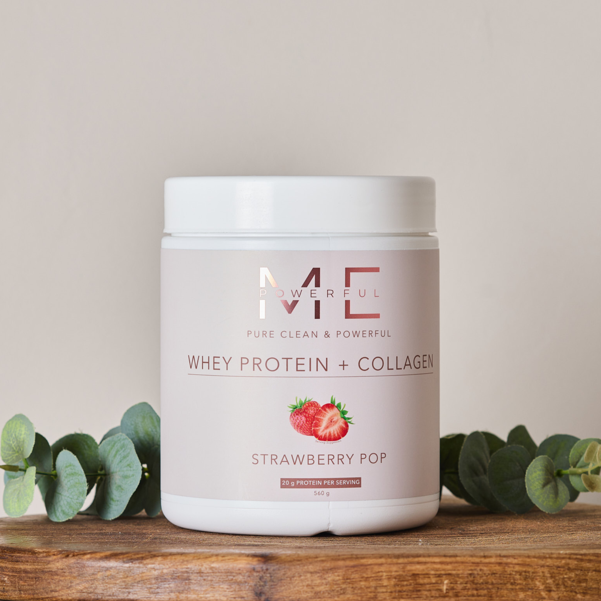 Whey Protein + Collagen (Strawberry)