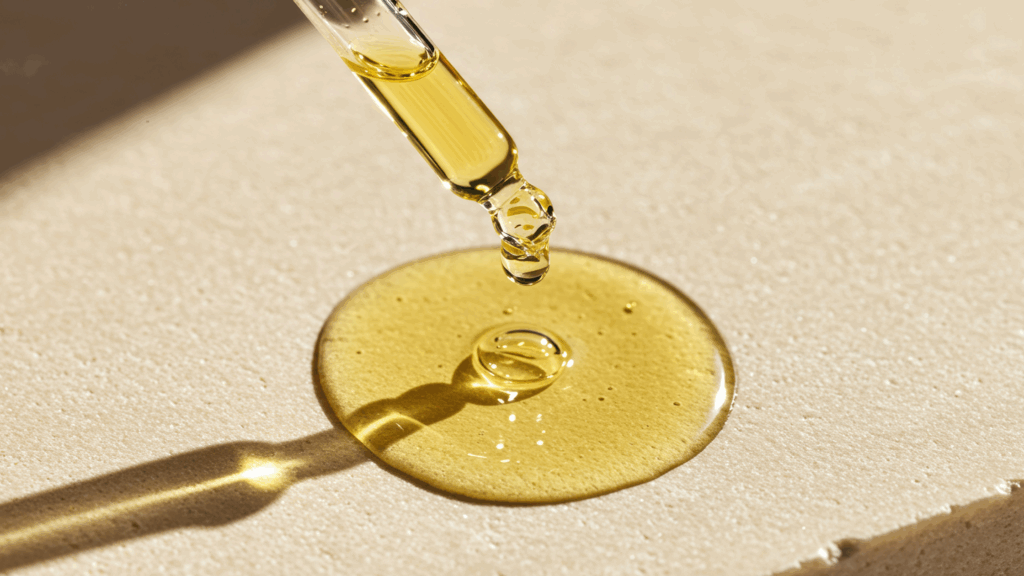 Natural Acne Treatment - image of medical-grade ozonated olive oil in dropper